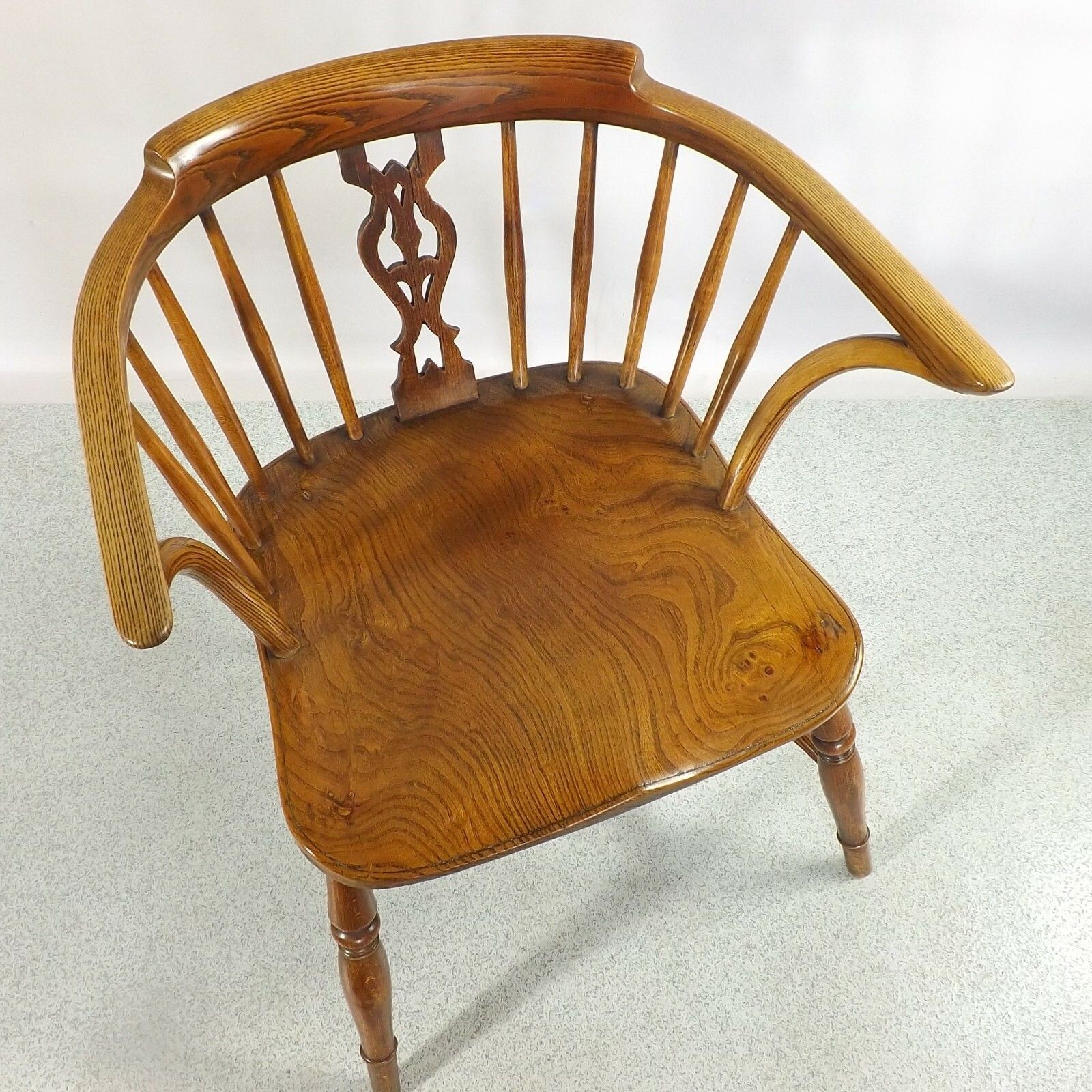Windsor Chair (Delivery Available)  Low Back Horseshoe Pattern Ash Antique photo Furniture