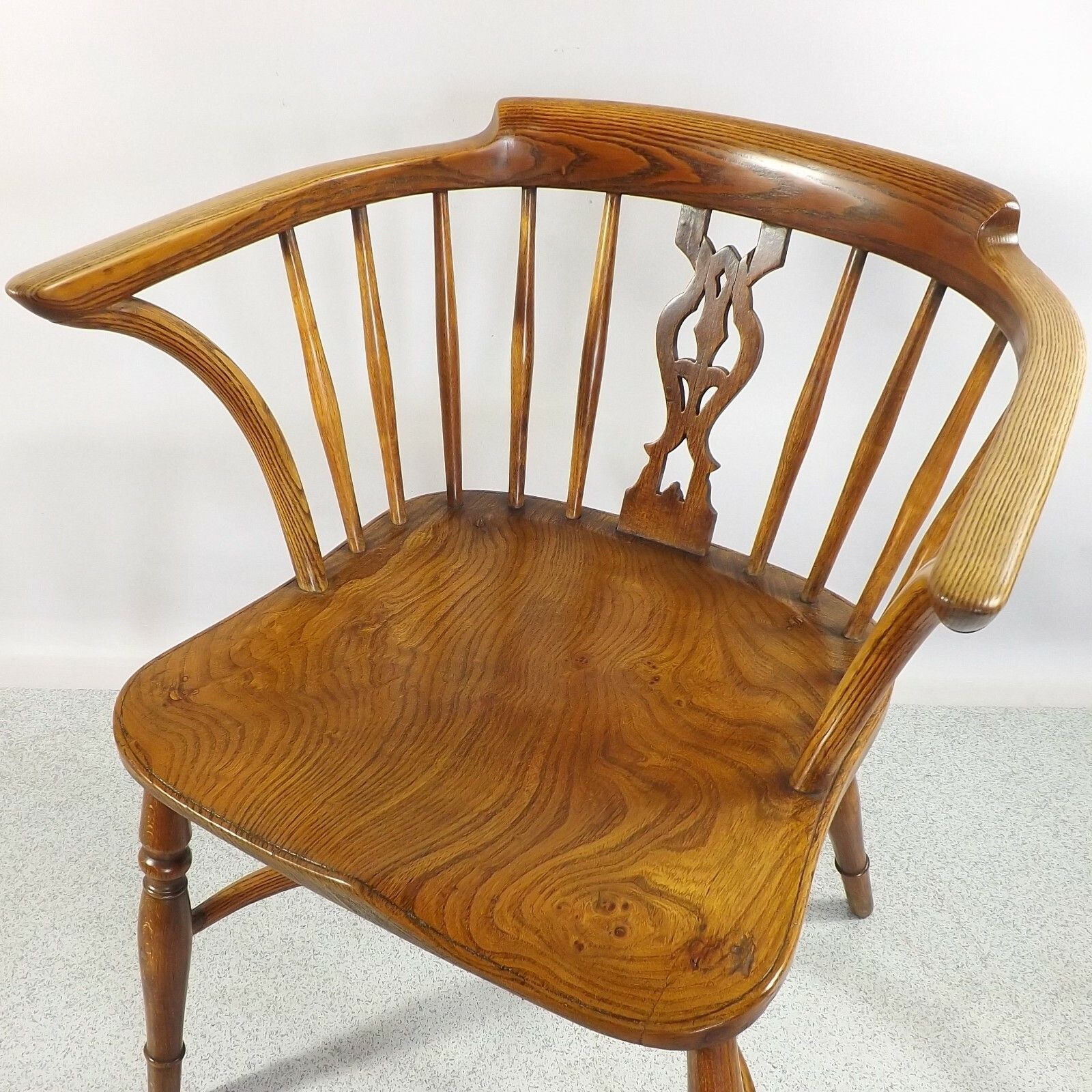 Windsor Chair (Delivery Available)  Low Back Horseshoe Pattern Ash Antique photo vinterior