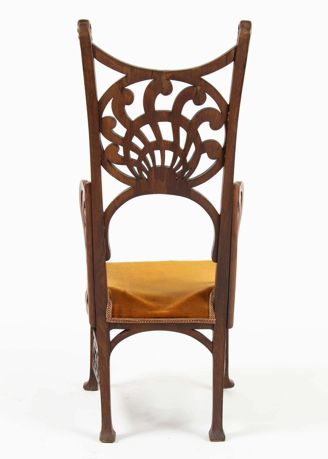 Unique Rippl Rónai József Art Nouveau Chairs, Circa 1900s photo vintage