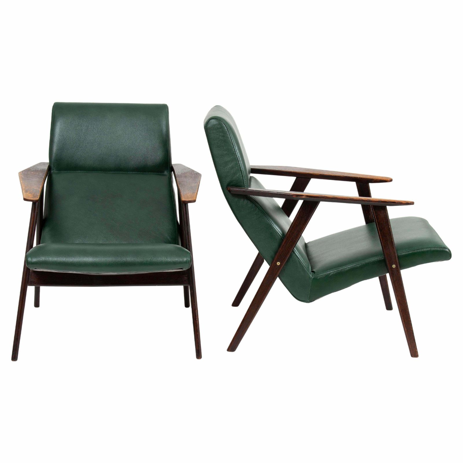 Mid Century Modern Armchairs In Pair, Ca. 1960s '2 Pieces'