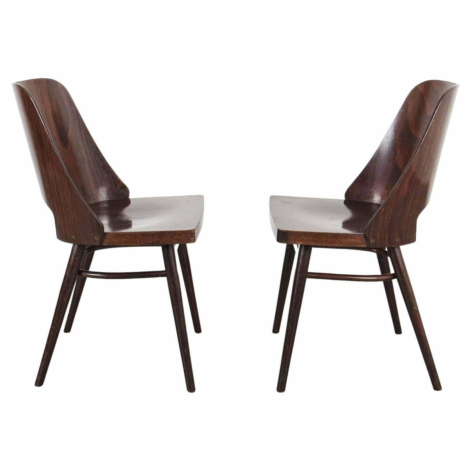 Ton Wooden Chairs In Pair, 1960s '2 Pieces' photo furniture