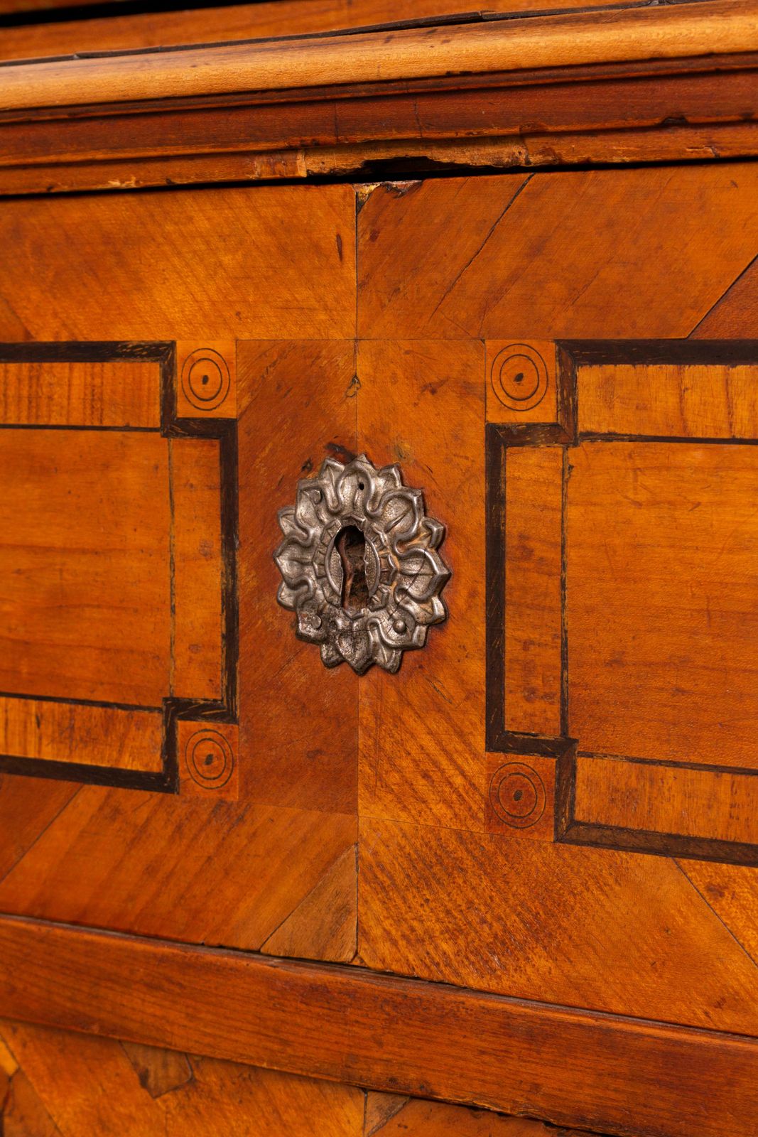 Copf Style Cherry Inlay Secretaire Cabinet, Ca. 1800 photo 4572.0