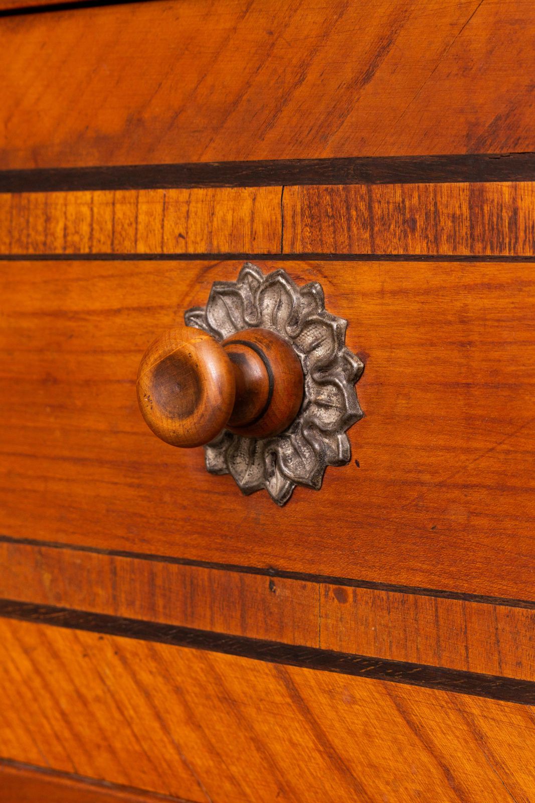 Copf Style Cherry Inlay Secretaire Cabinet, Ca. 1800 photo vinterior
