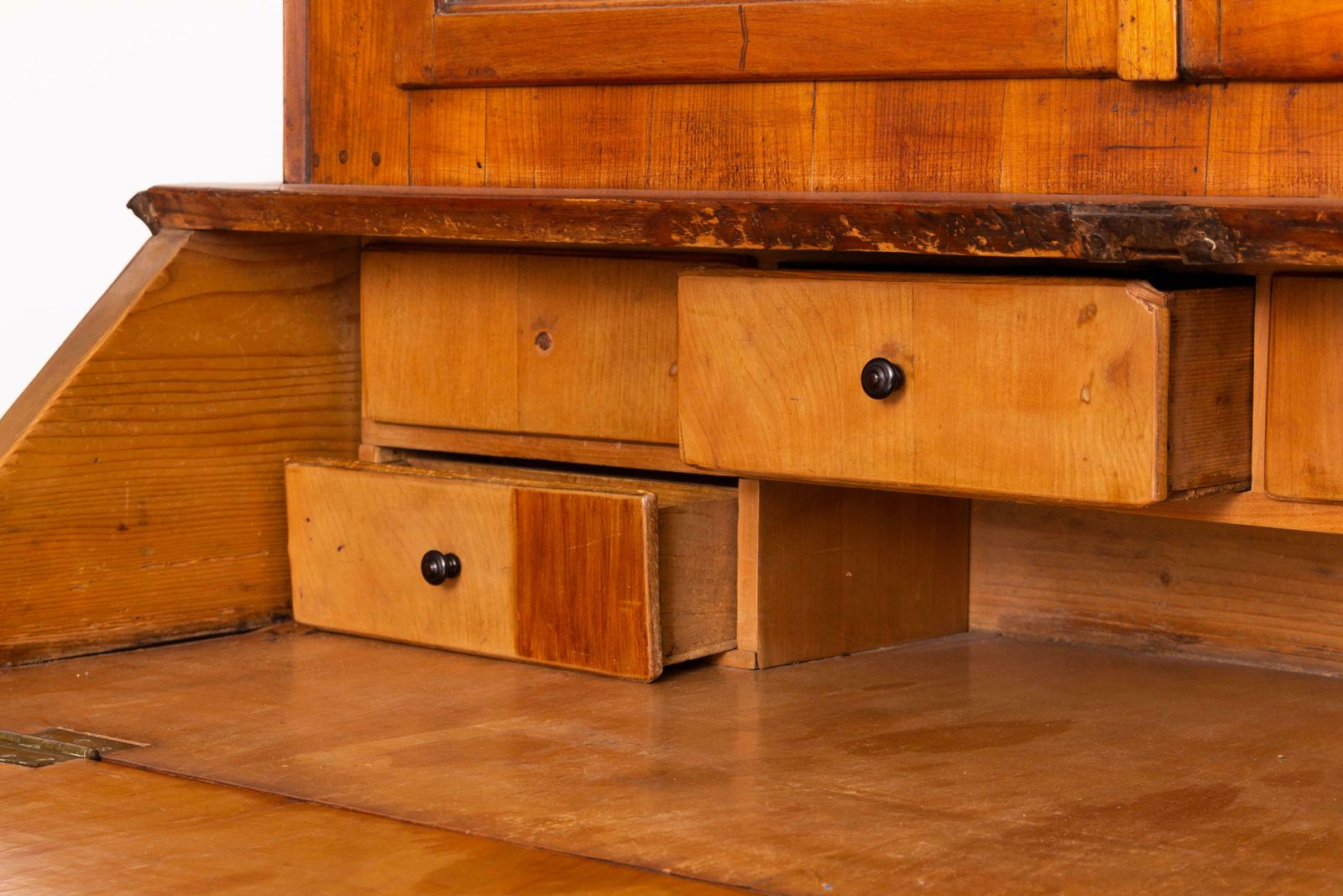 Copf Style Cherry Inlay Secretaire Cabinet, Ca. 1800 photo buy