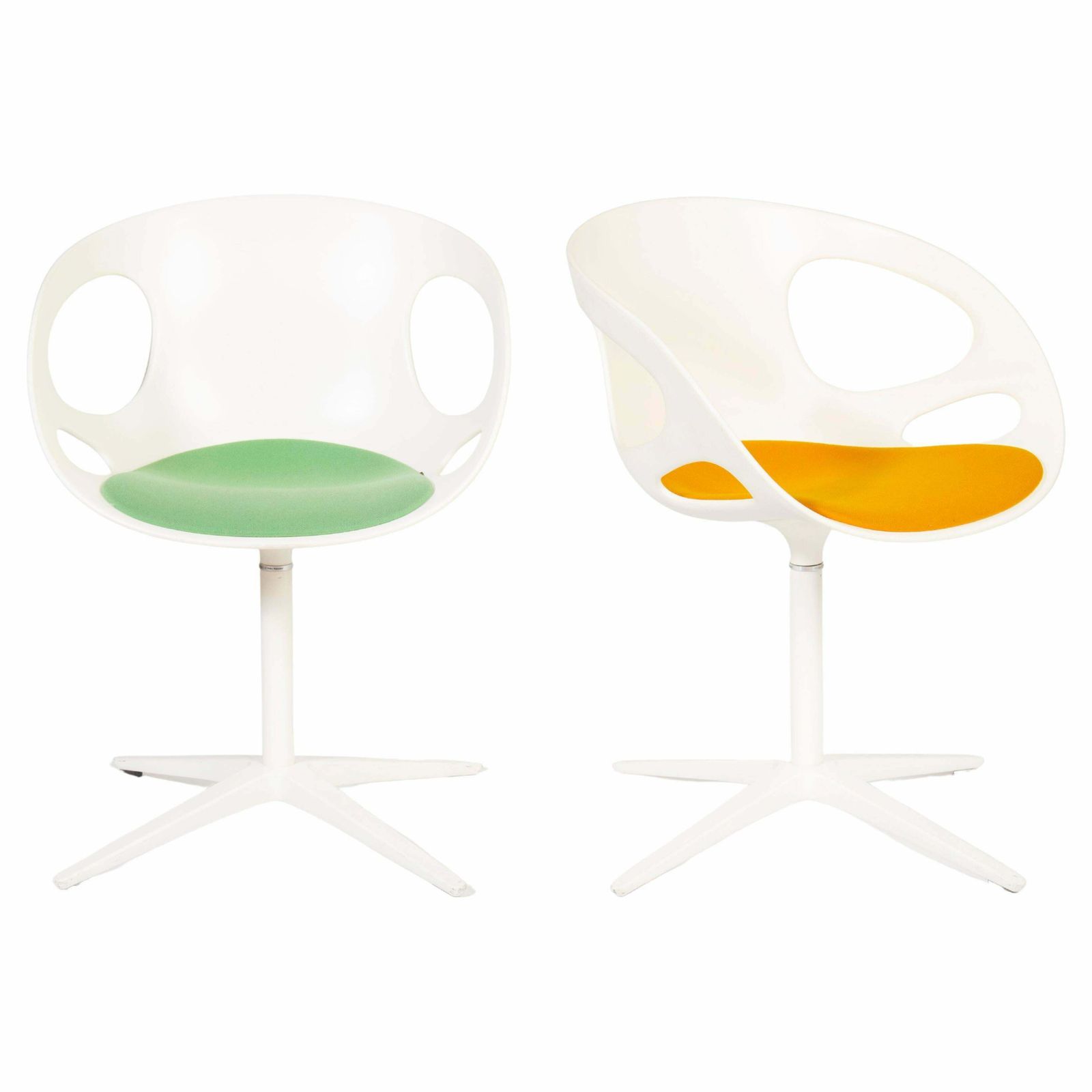 Fritz Hansen Rin Dining Swivel Chair Set By Hiromichi Konno (Set Of 4)