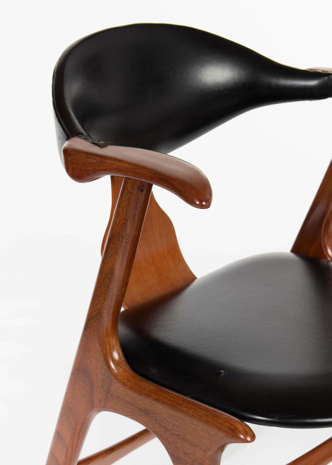 Louis Van Teeffelen Awa Holland Cow Horn Chairs, 1950s, '3 Pieces' photo 1524.0