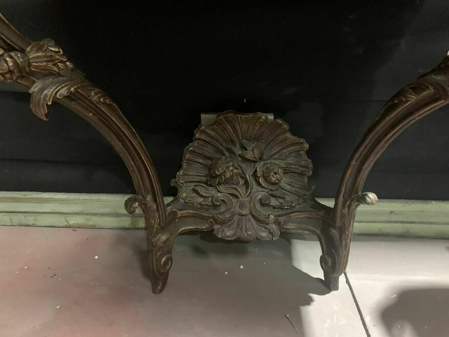 Furniture Louis XV Console In Carved And Patinated Wood, 18th Century Period photo