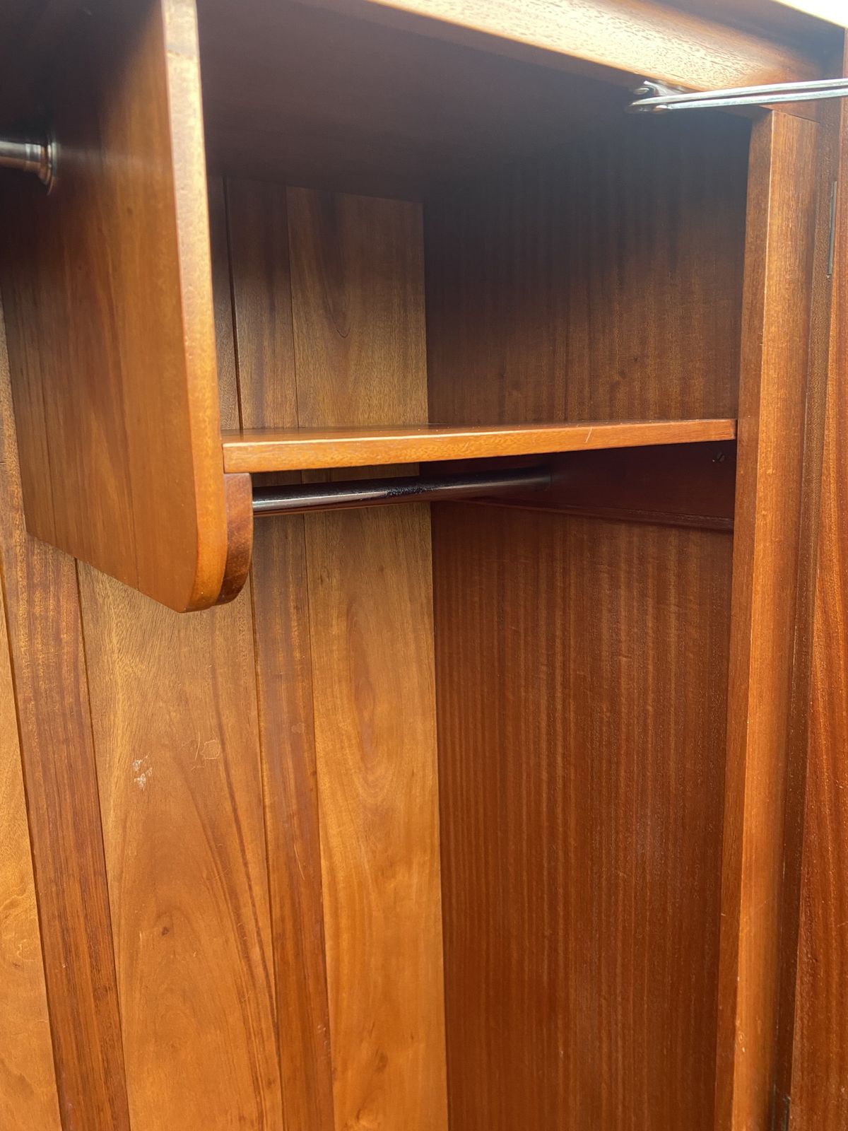 photo furniture A French Art Deco Birds Eye Maple Double Wardrobe , C1930