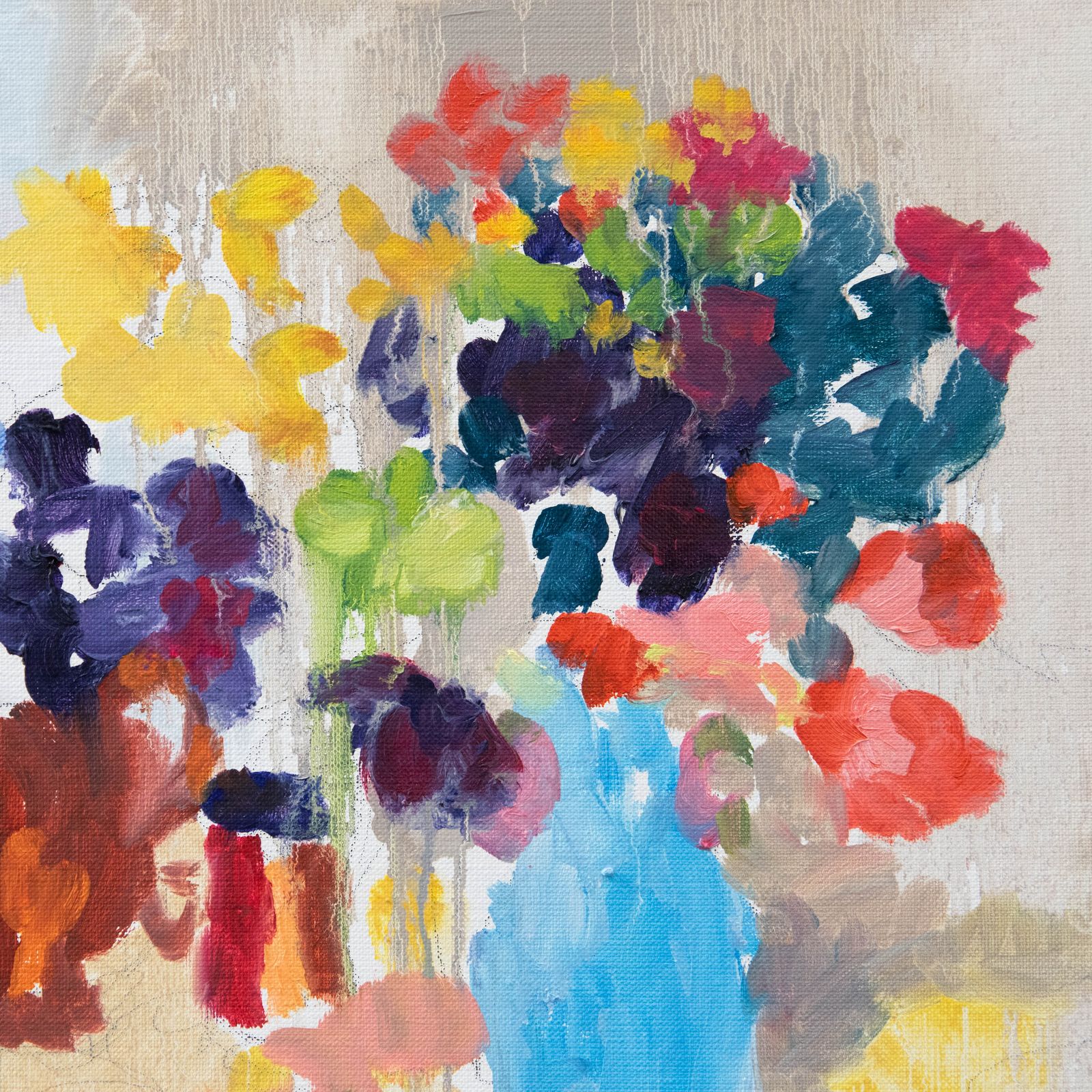 Annelise Firth (B.1961) 2023 Oil, Blue Vase photo Art