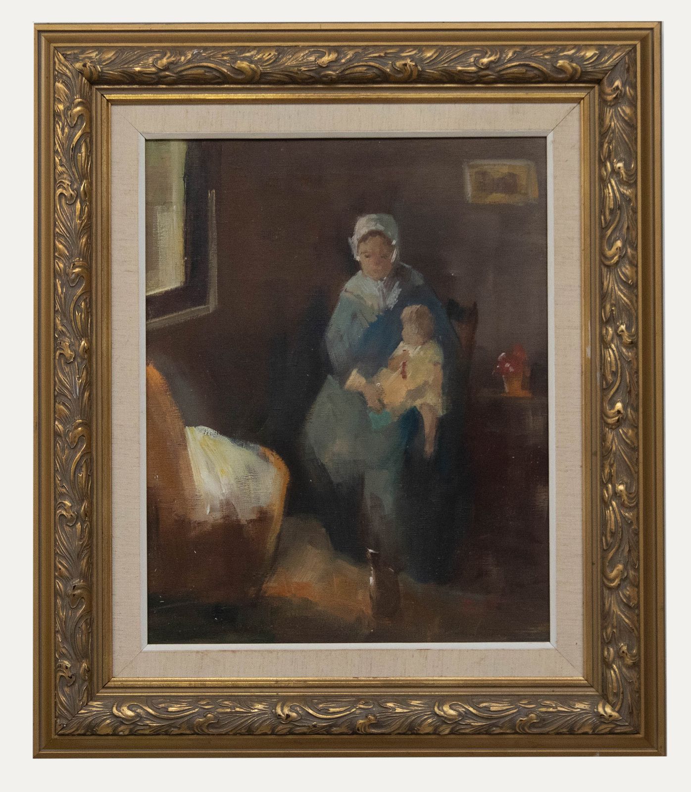 Nicolai Coster Mid 20th Century Oil, The Nursery