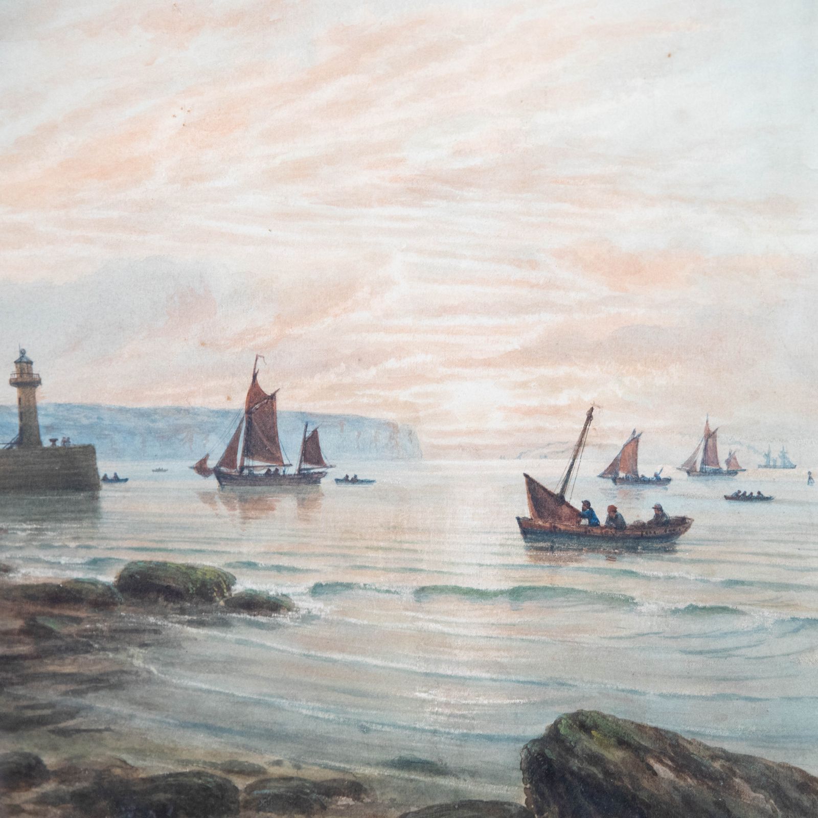 John Francis Branegan (1843 1909) Framed Watercolour, Inlet On The Scaur photo Art