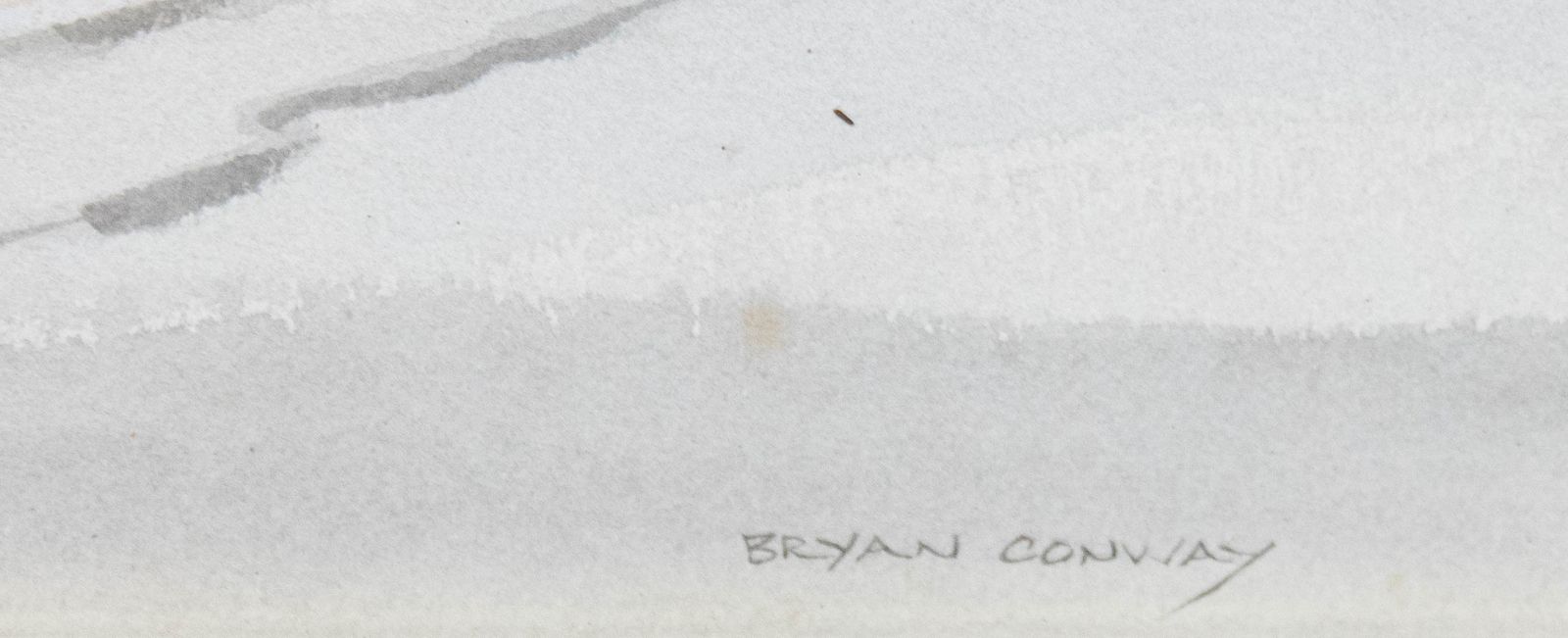 Bryan Conway Framed Contemporary Watercolour, Shire Horses Being Reshod photo vinterior