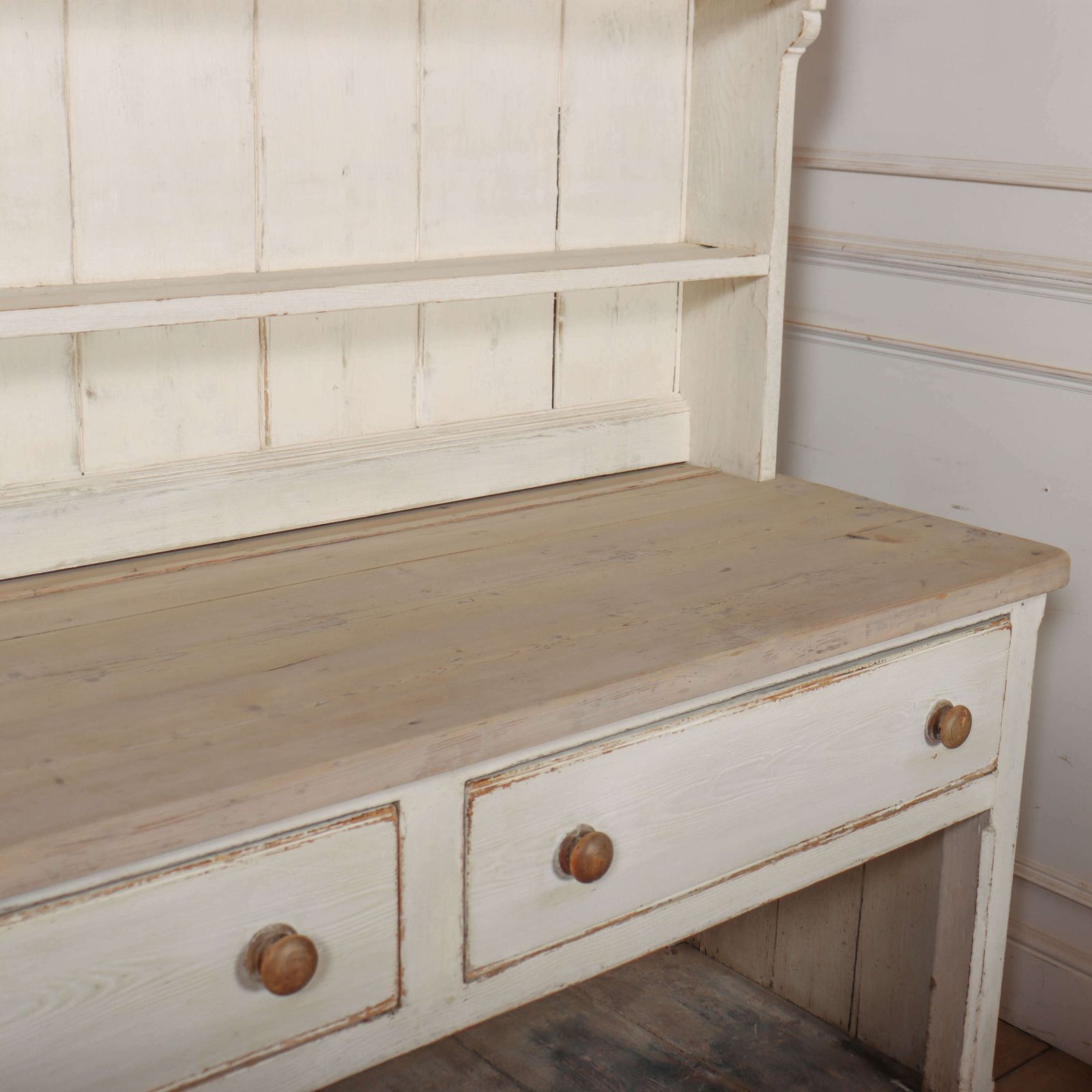 English Painted Country House Dresser photo vintage