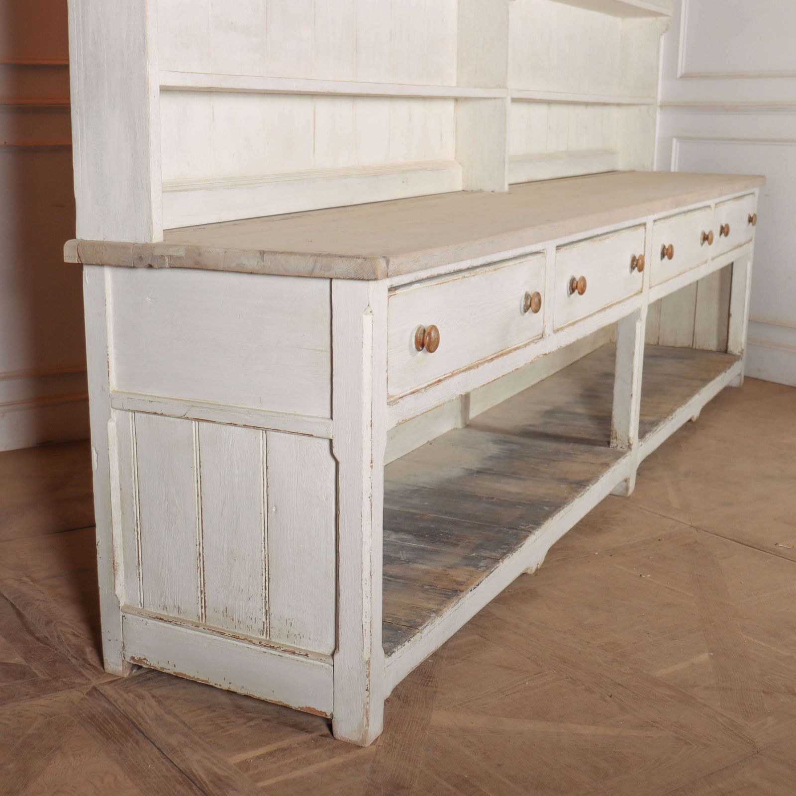 Furniture English Painted Country House Dresser photo