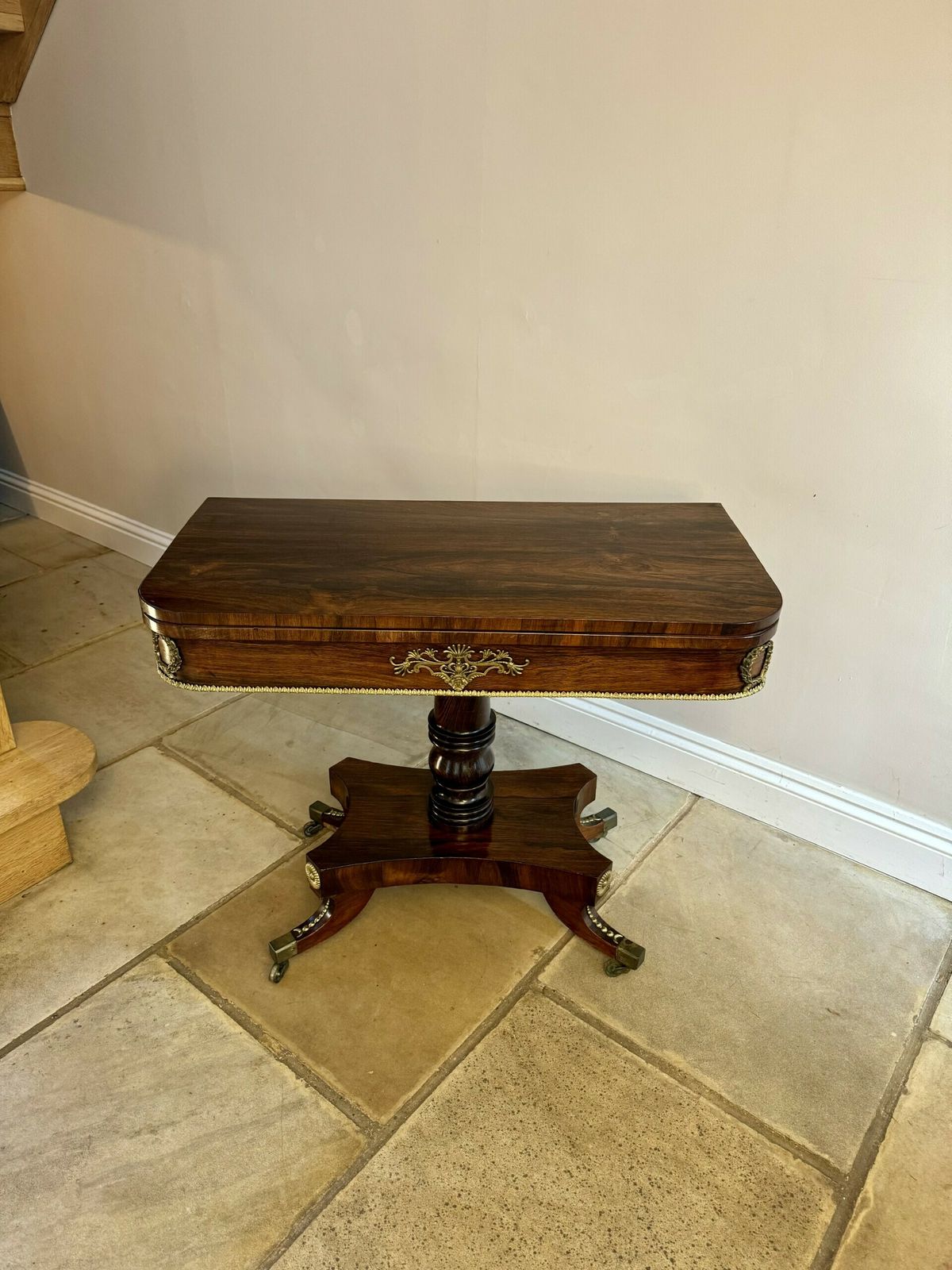 Pair Of Antique Regency Outstanding Quality Rosewood Card Tables photo buy