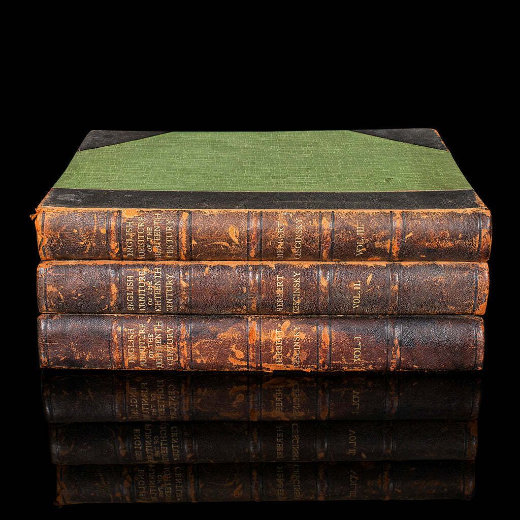 3vols Antique Reference Books, English Furniture Of The 18th Century, Cescinsky photo furniture