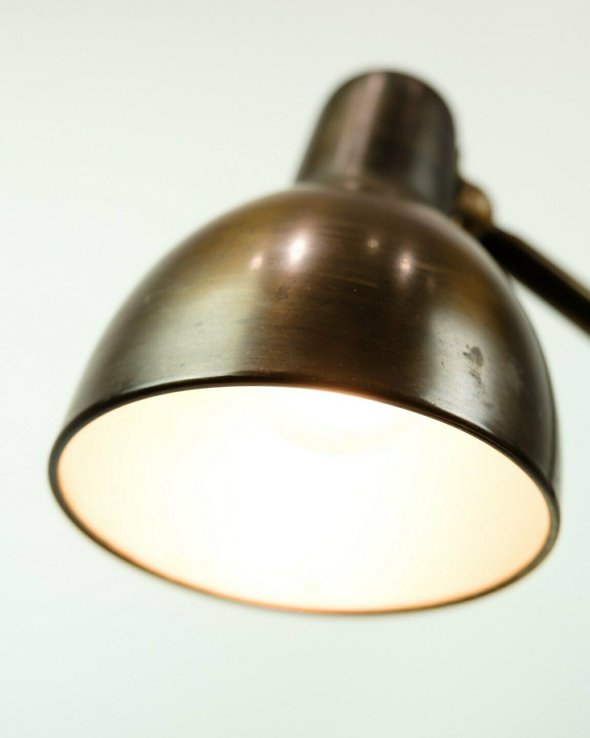 Desk Lamp Made In Burnished Brass From 1950s photo for sale