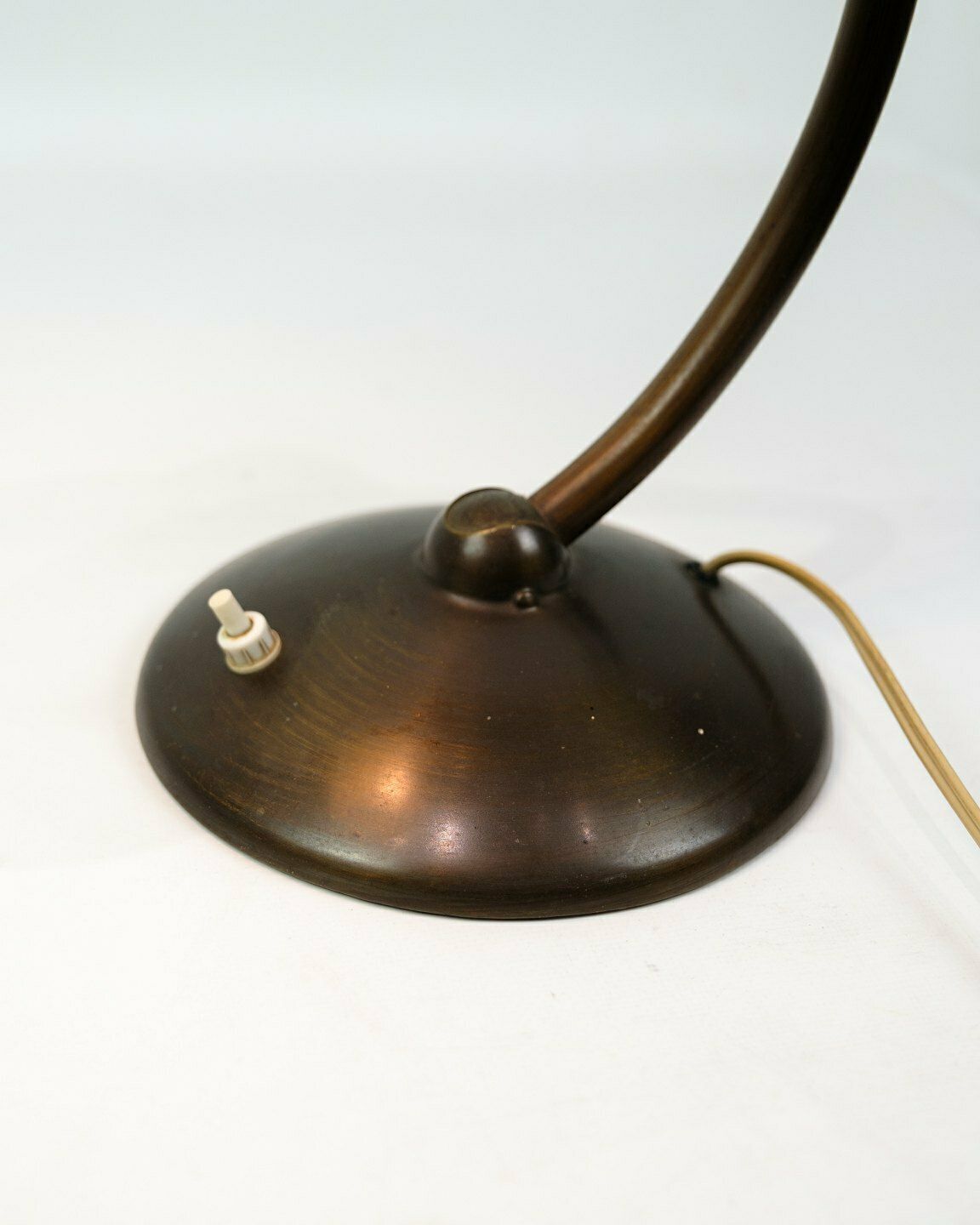 Desk Lamp Made In Burnished Brass From 1950s photo Lighting