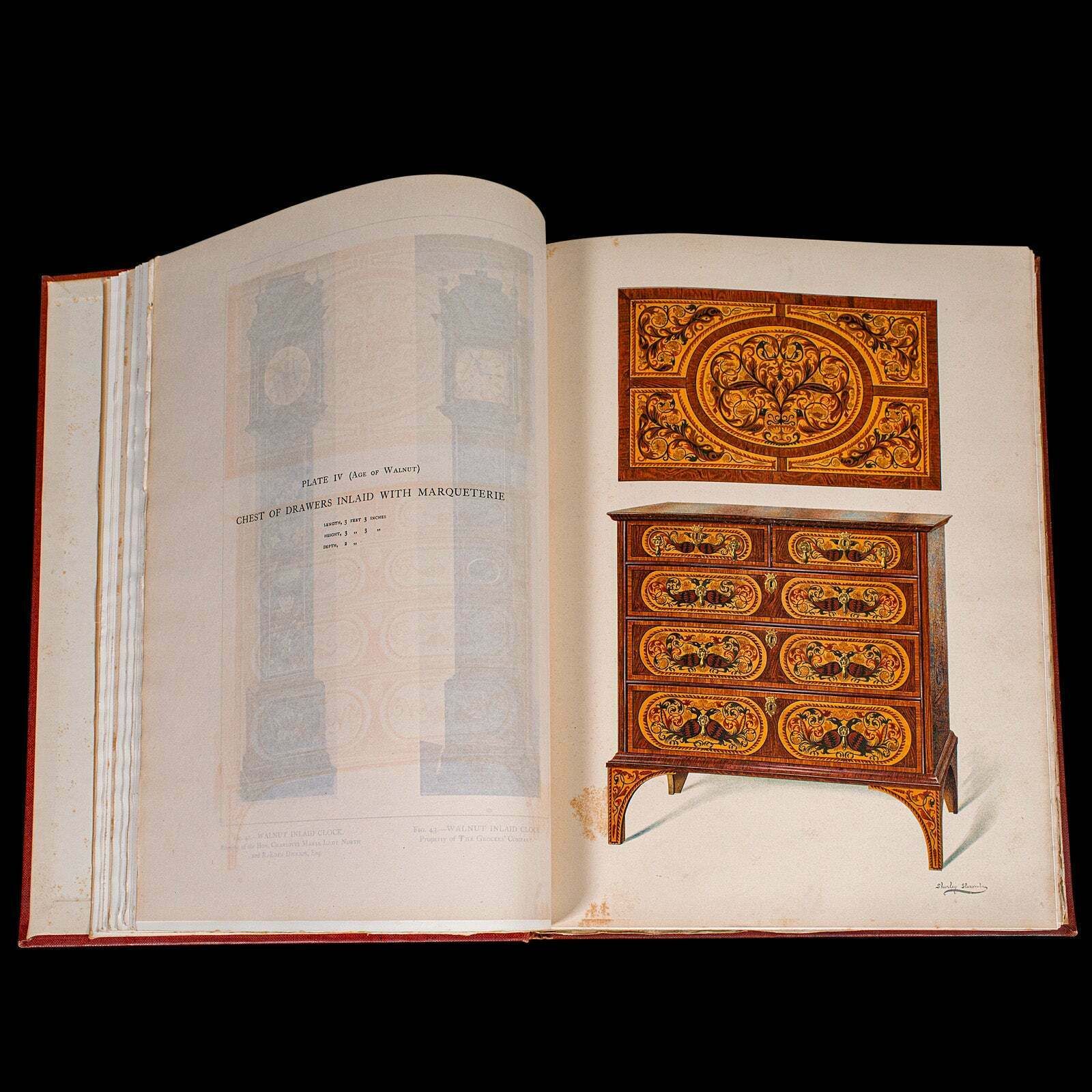 325.0 4vol Antique Reference Book Set, British Furniture, English, Macquoid, Edwardian photo