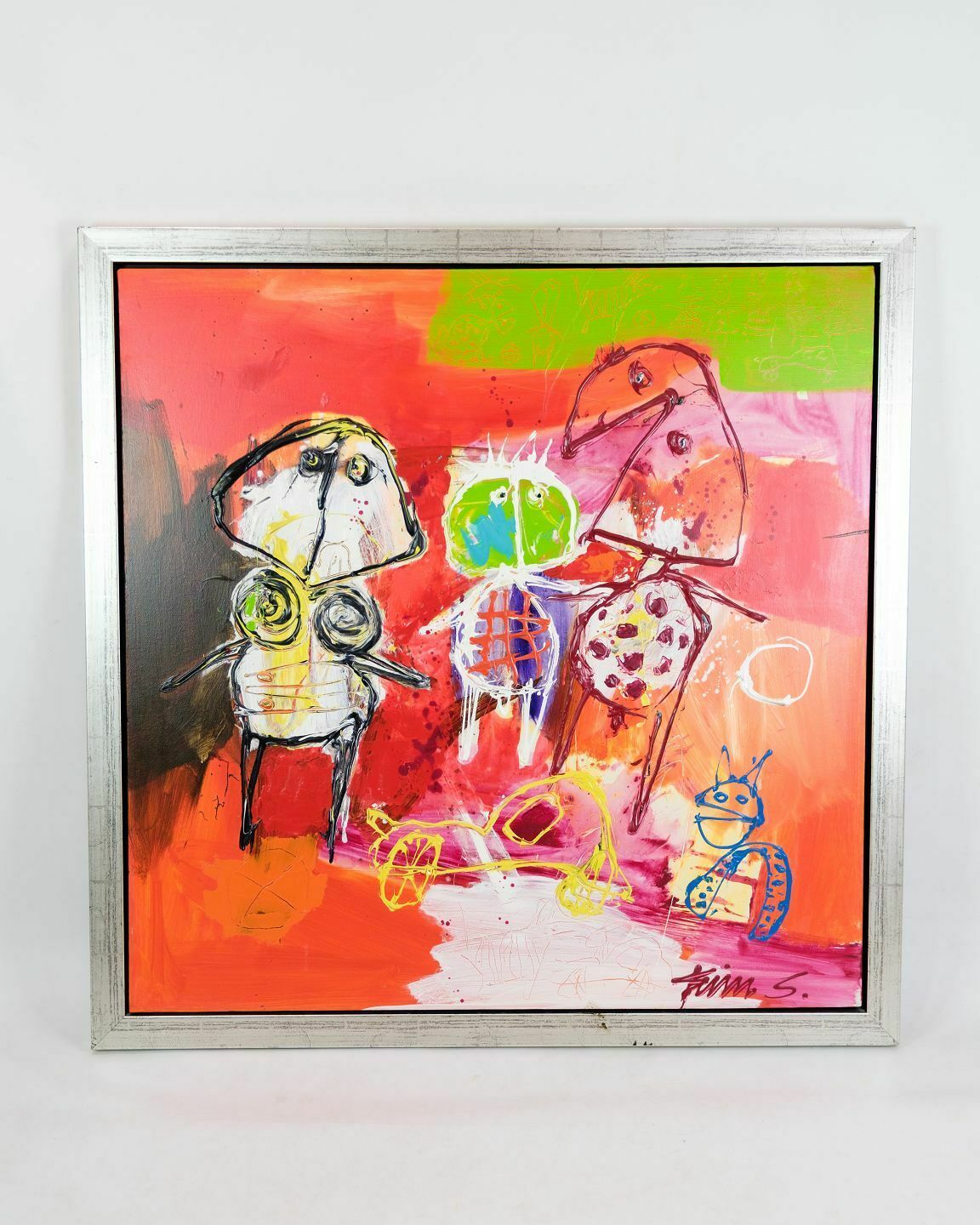 Oil Painting "Family Idyll"  By Finn Sørensen From 2006