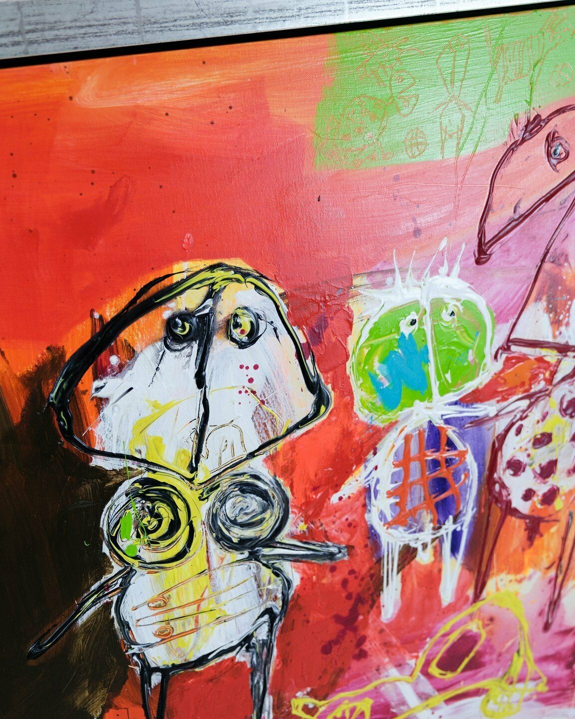 Oil Painting "Family Idyll"  By Finn Sørensen From 2006 photo furniture