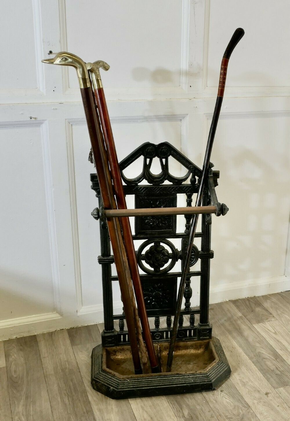 19th Century Cast Iron Walking Stick Stand Or Umbrella Stand photo vinterior