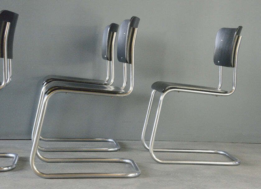 Bauhaus Cantilever Chairs By Pohlschröder Circa 1930s photo vintage