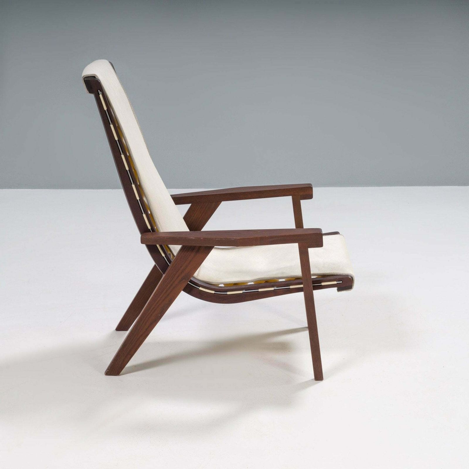 B&B Italia By Antonio Citterio Cream Pony Hair Leather J.J. Armchair photo Furniture