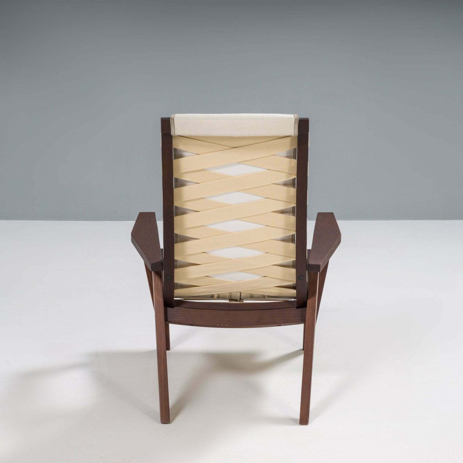 B&B Italia By Antonio Citterio Cream Pony Hair Leather J.J. Armchair photo 1490.0