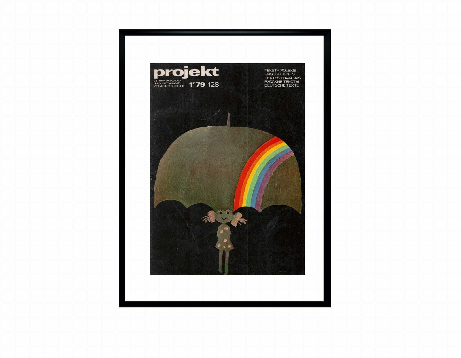 Framed Cover Of Projekt Magazine From 1979, Author: Janusz Stanny photo furniture