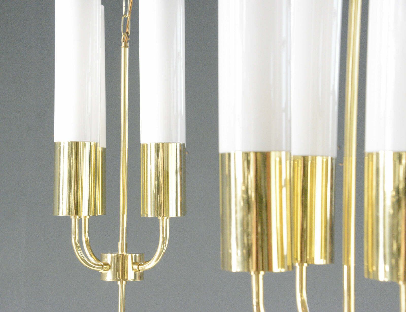 Brass Church Lights By Glashütte Limburg Circa 1970s photo for sale