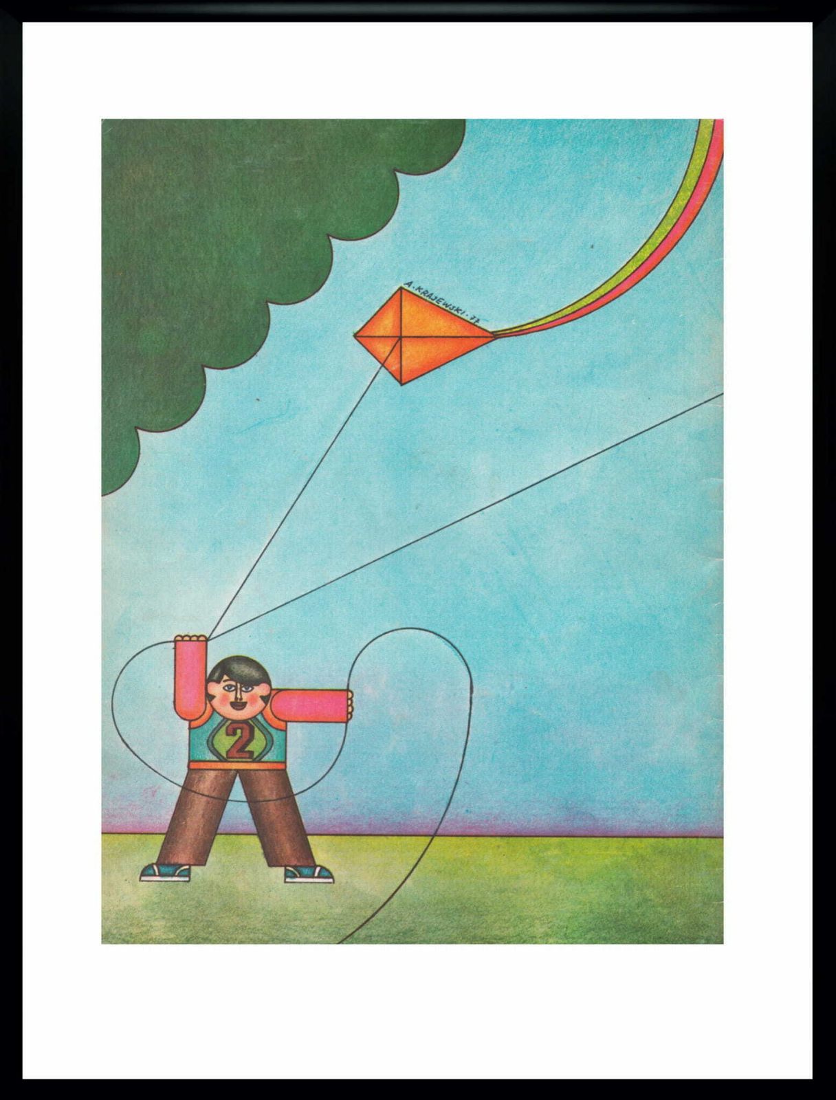 Two Framed Covers Of Polska Magazine, "Bonjour Madame", Author. Andrzej Krajewski 1978 photo Art