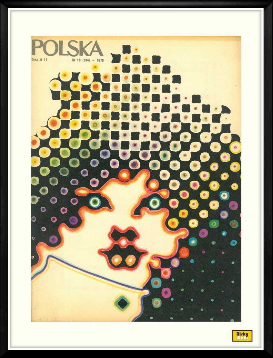 Two Framed Covers Of Polska Magazine, "Girls", Author. R. Cieślewicz, October 1970 photo furniture