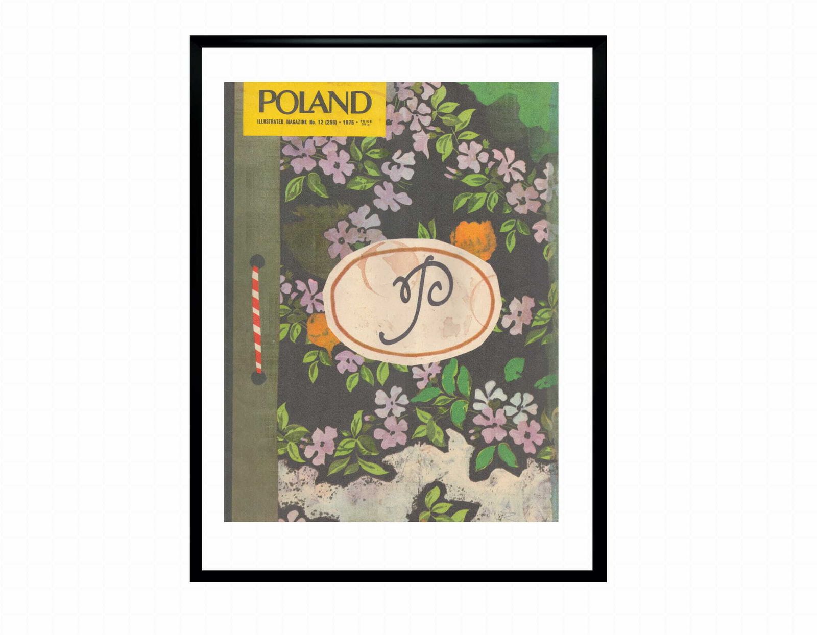 Framed Cover Of The Monthly Polska, Author: Henryk Tomaszewski 12/1975 photo furniture