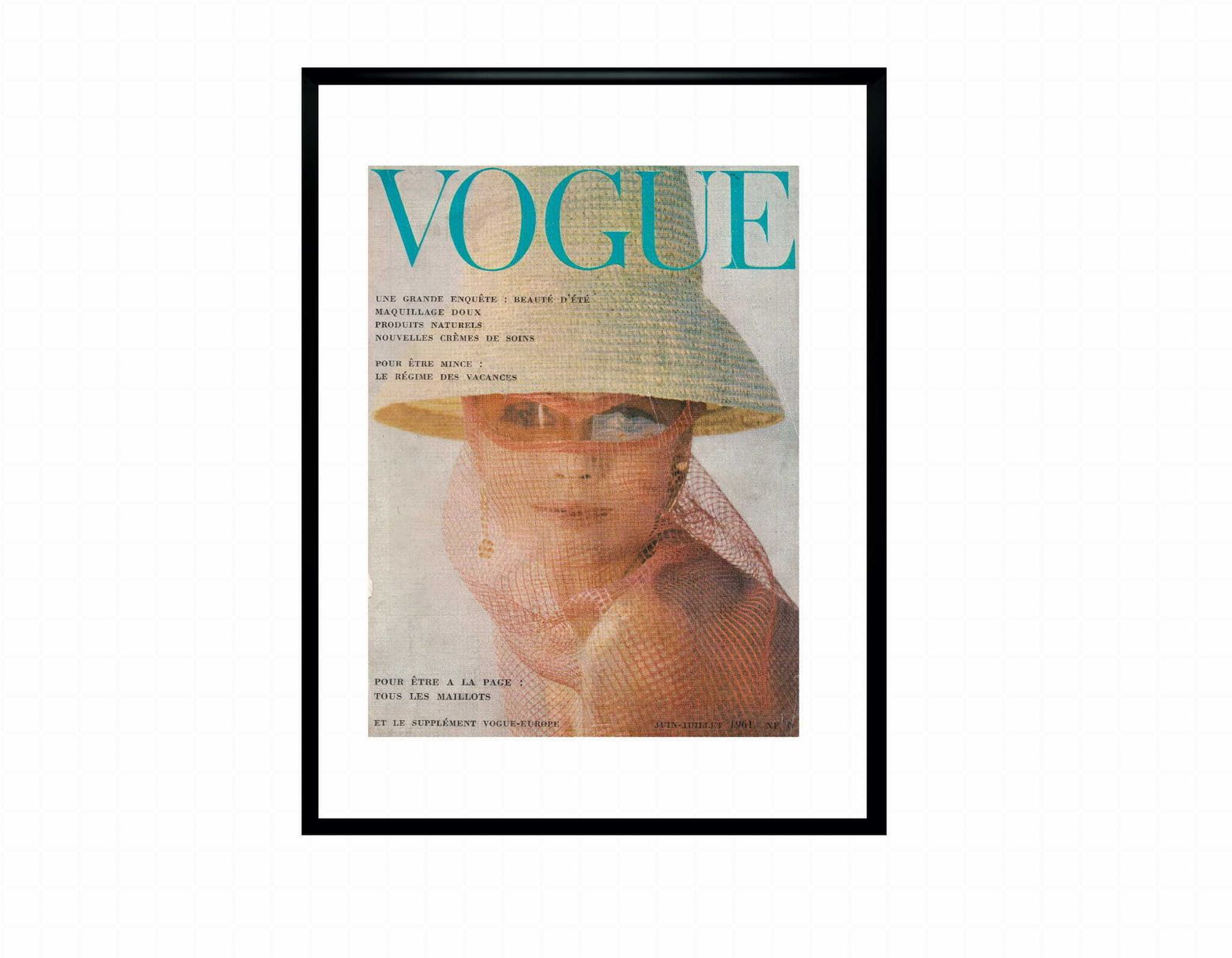Fixed Cover Of French Vogue 06 07/1961 R, Photo. Willy Rizzo photo furniture