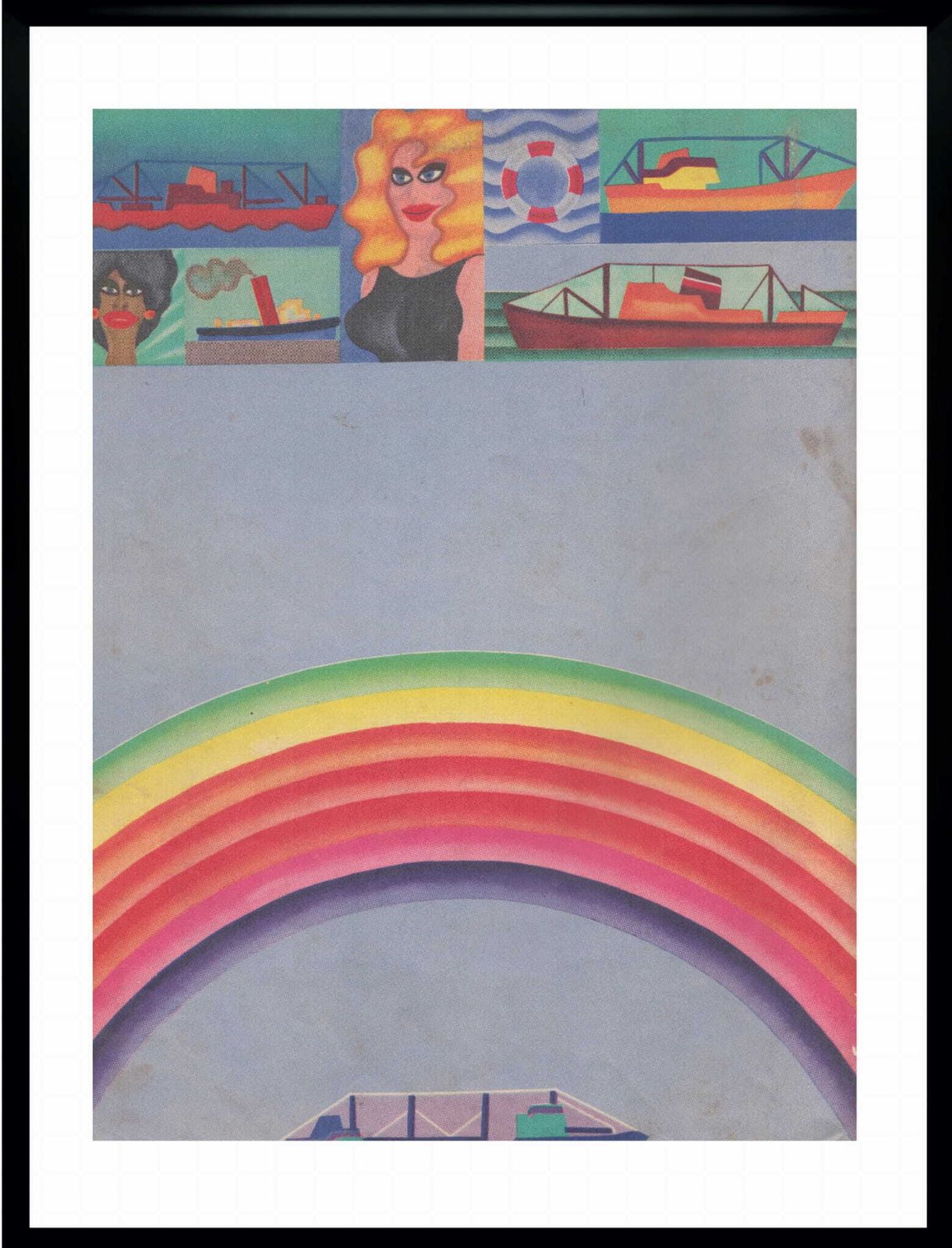 Two Framed Covers Of Polska Magazine, Author. Andrzej Krajewski 1970 photo for sale