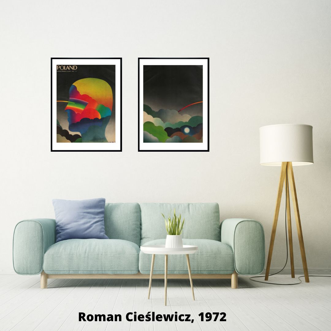 Two Framed Covers Of Polska Magazine, Author. Roman Cieślewicz, 1972