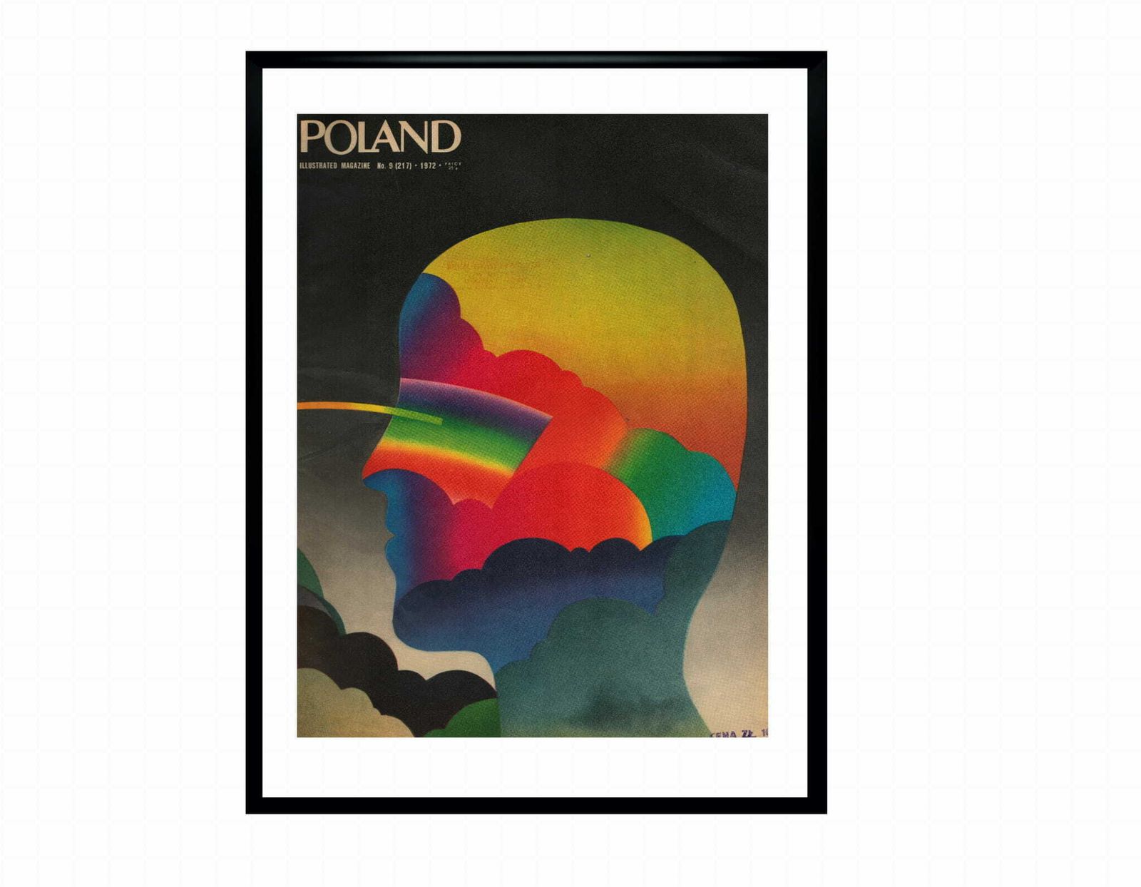 Two Framed Covers Of Polska Magazine, Author. Roman Cieślewicz, 1972 photo Art