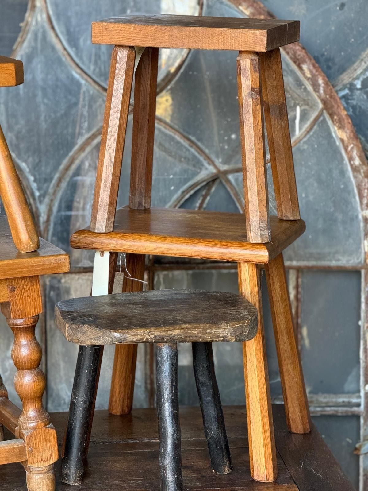 Collection Of 10 Antique Stools For Farmhouse Tables photo buy