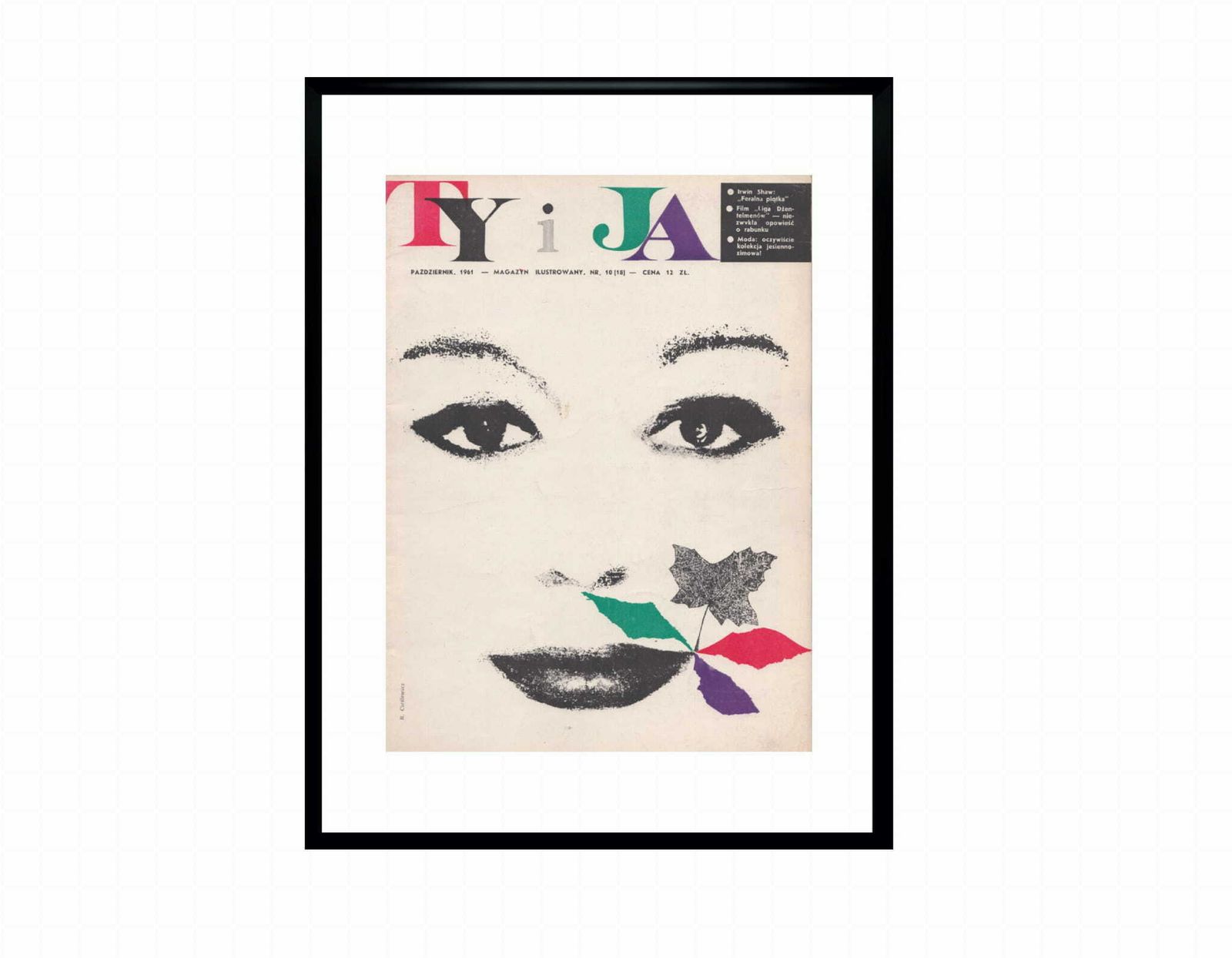 Cover Of Magazine Ty I Ja 10/1961, In Frame, Cars. Roman Cieślewicz photo furniture