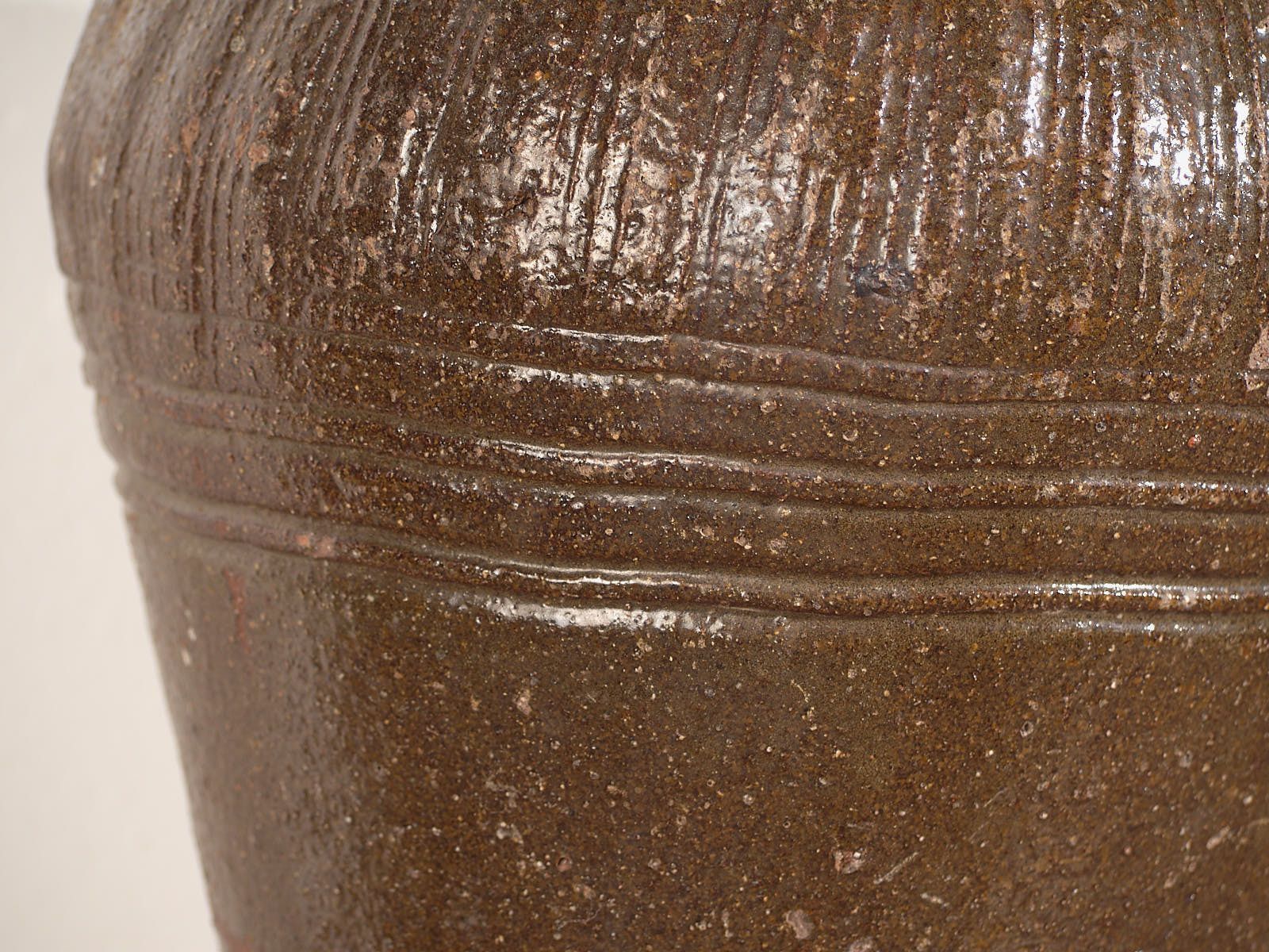 Antique Chinese Ceramic Vase In Dark Shades (C.1900) #5 photo 357.0