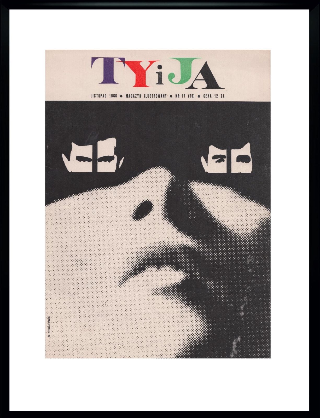 Cover Of The Magazine Ty And Me In The Frame, Cars. Roman Cieślewicz, 11/1966