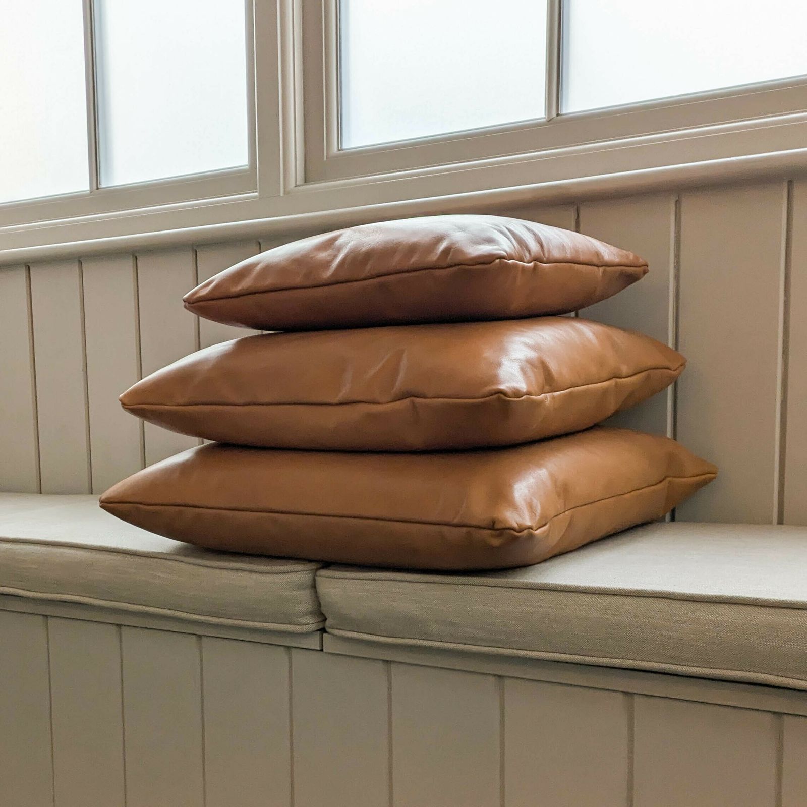 Ccc1 One Of Our Luxury Leather Cushions 3 Sizes Available photo vinterior