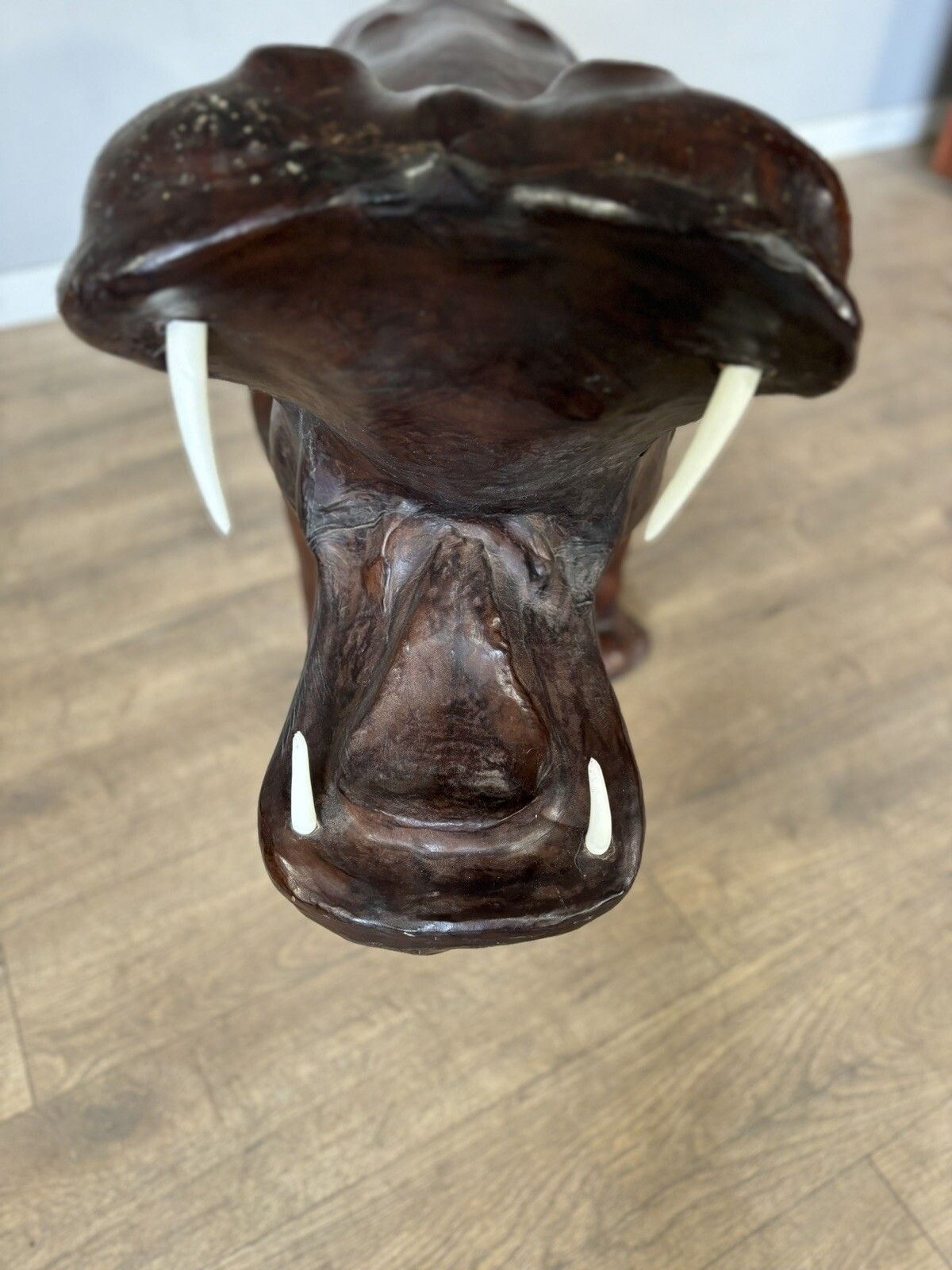 20th Century Liberty London Style Extra Large Leather Hippo photo vintage