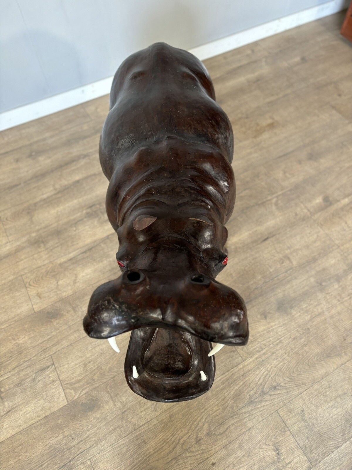 Art 20th Century Liberty London Style Extra Large Leather Hippo photo