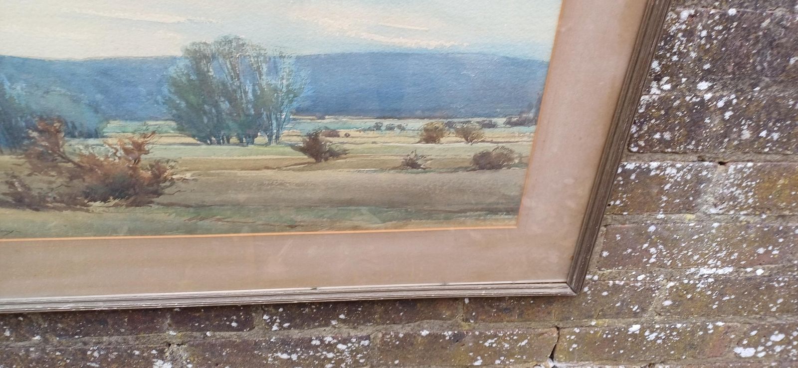 Original Art Early To Mid 1900s Original Water Colour By Madeline Pothecary, Possible Sussex Or Kent. Framed In Mid Century Wooden Glazed Frame photo buy
