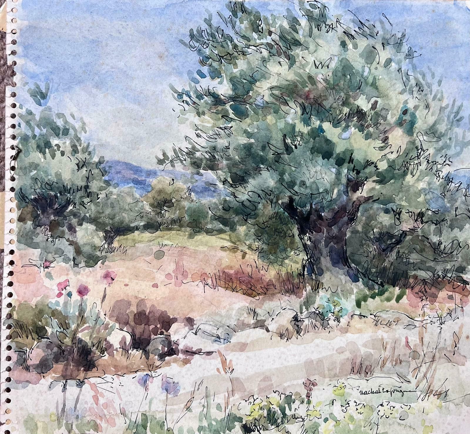 Jean Laforguewild Olive Tree Mid 20th Century French Post Impressionist Signed Painting photo furniture