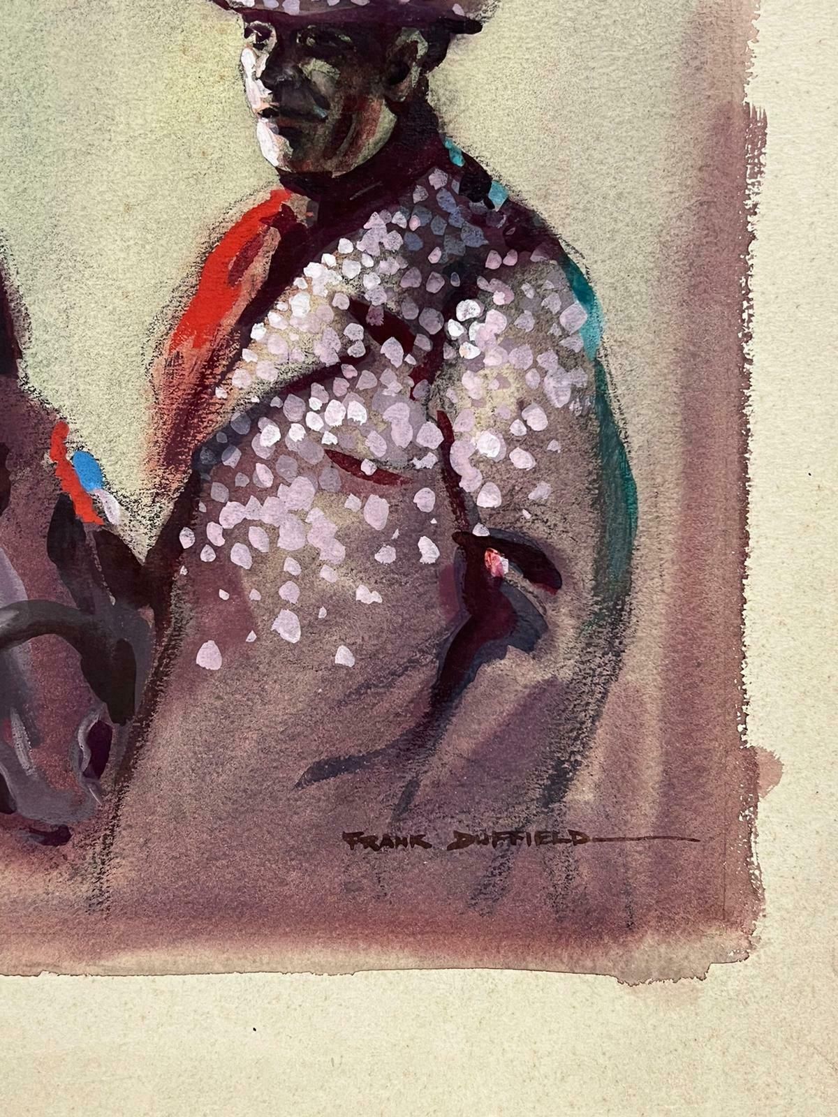Frank Duffieldportrait Of Man With Prize Winning Horse 20thc Impressionist Painting Mid 20th Century photo Art