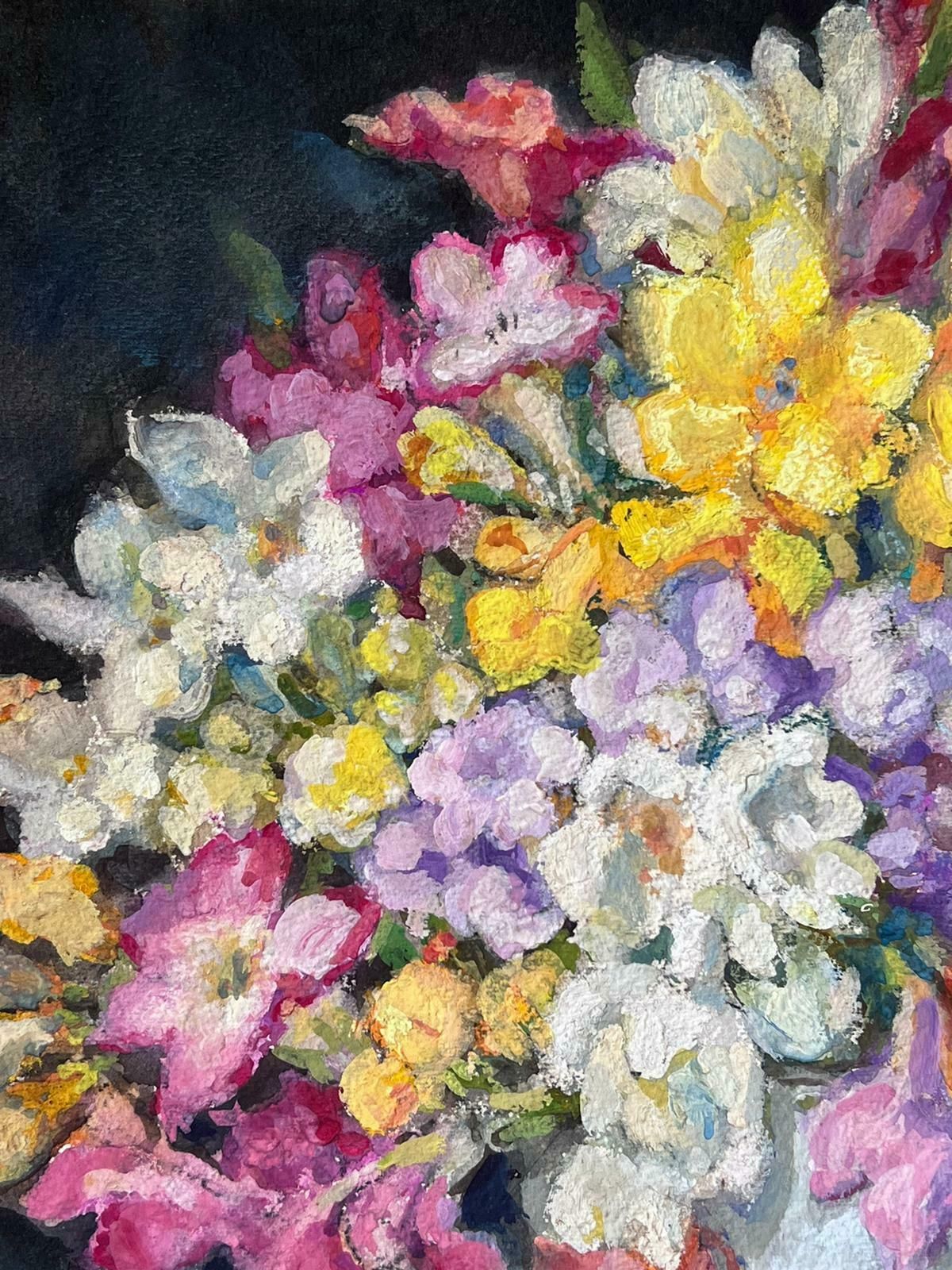 Jean Laforguebloom Floral Display Mid 20th Century French Post Impressionist Signed Painting1953 photo buy
