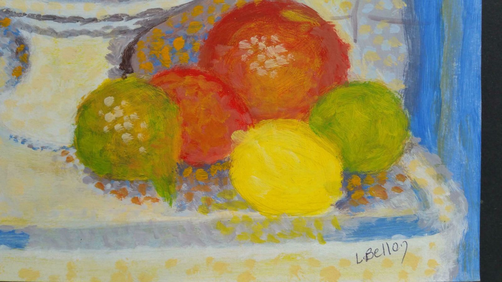 Louis Bellonfrench Neo Impressionist Still Life Pointillist Mid 20th Century Paintingc. 1950s photo 1123.0